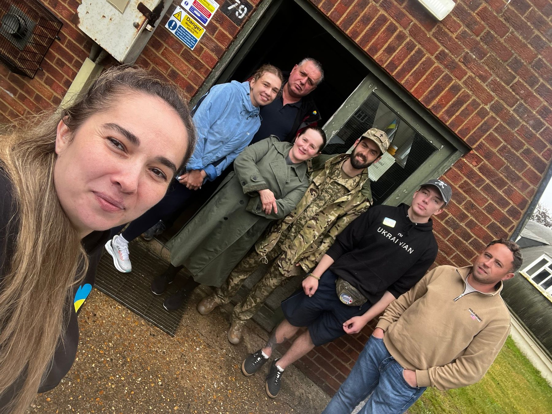 Volunteers supporting Ukrainian defenders