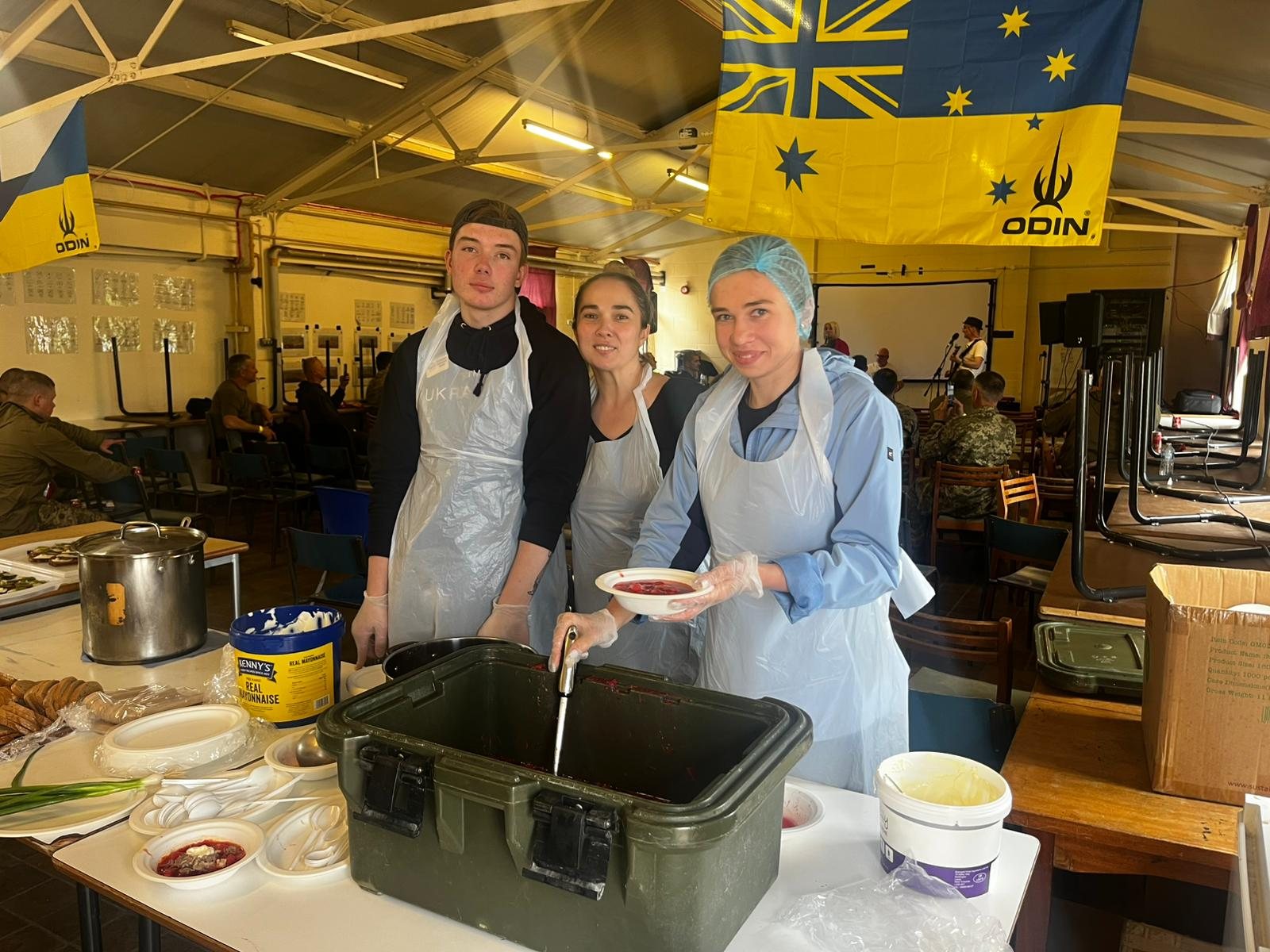 Volunteers supporting Ukrainian defenders