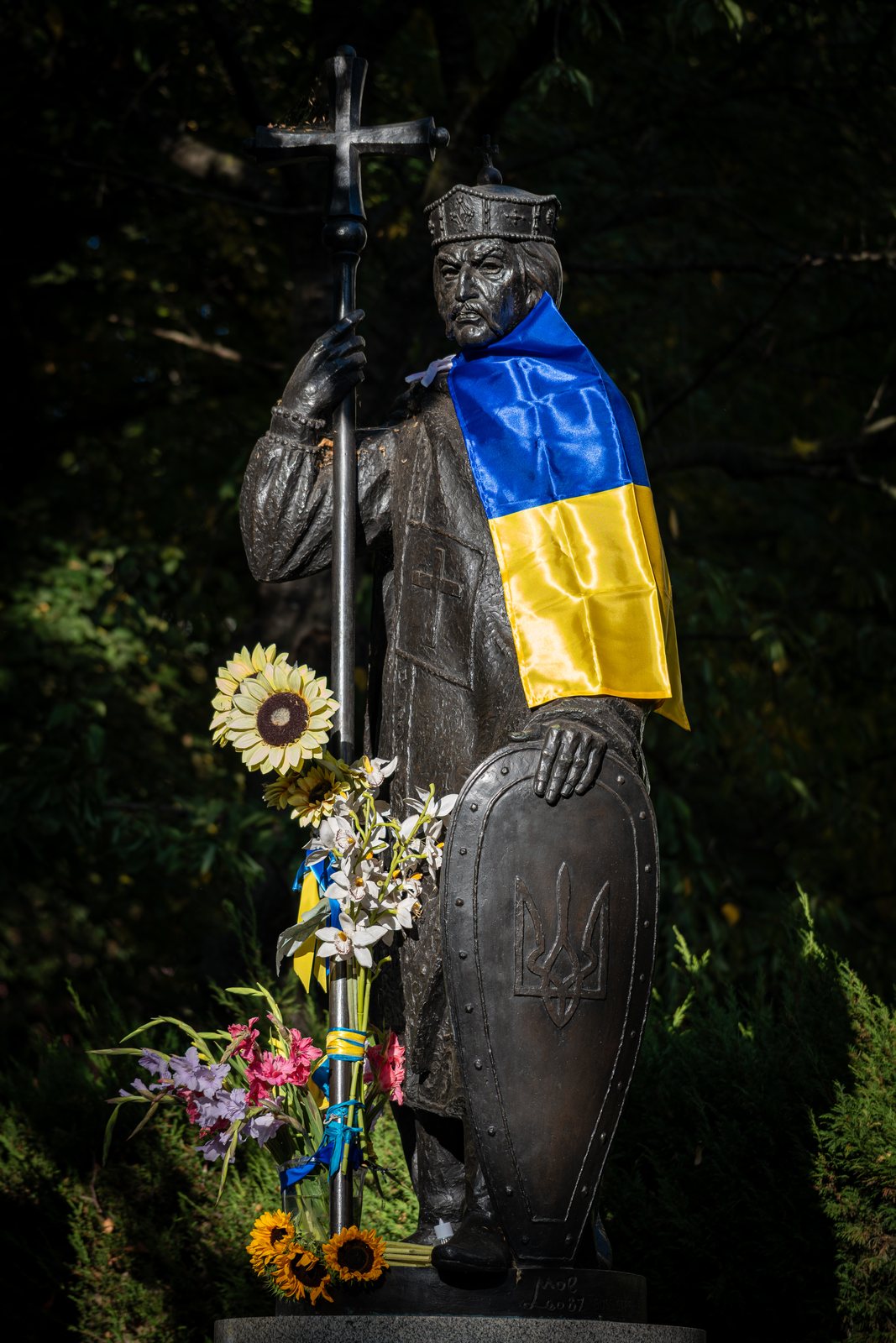 Ukraine Independence Day at the Statue of St Volodymyr, Holland Park, London, 24 August 2026