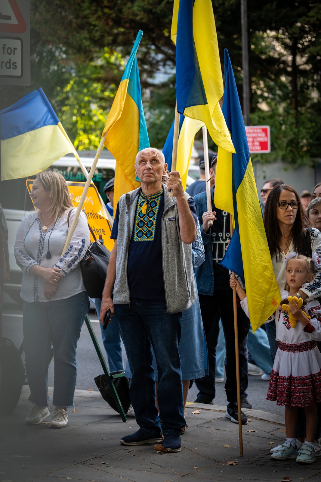 Ukraine Independence Day at the Statue of St Volodymyr, Holland Park, London, 24 August 2026