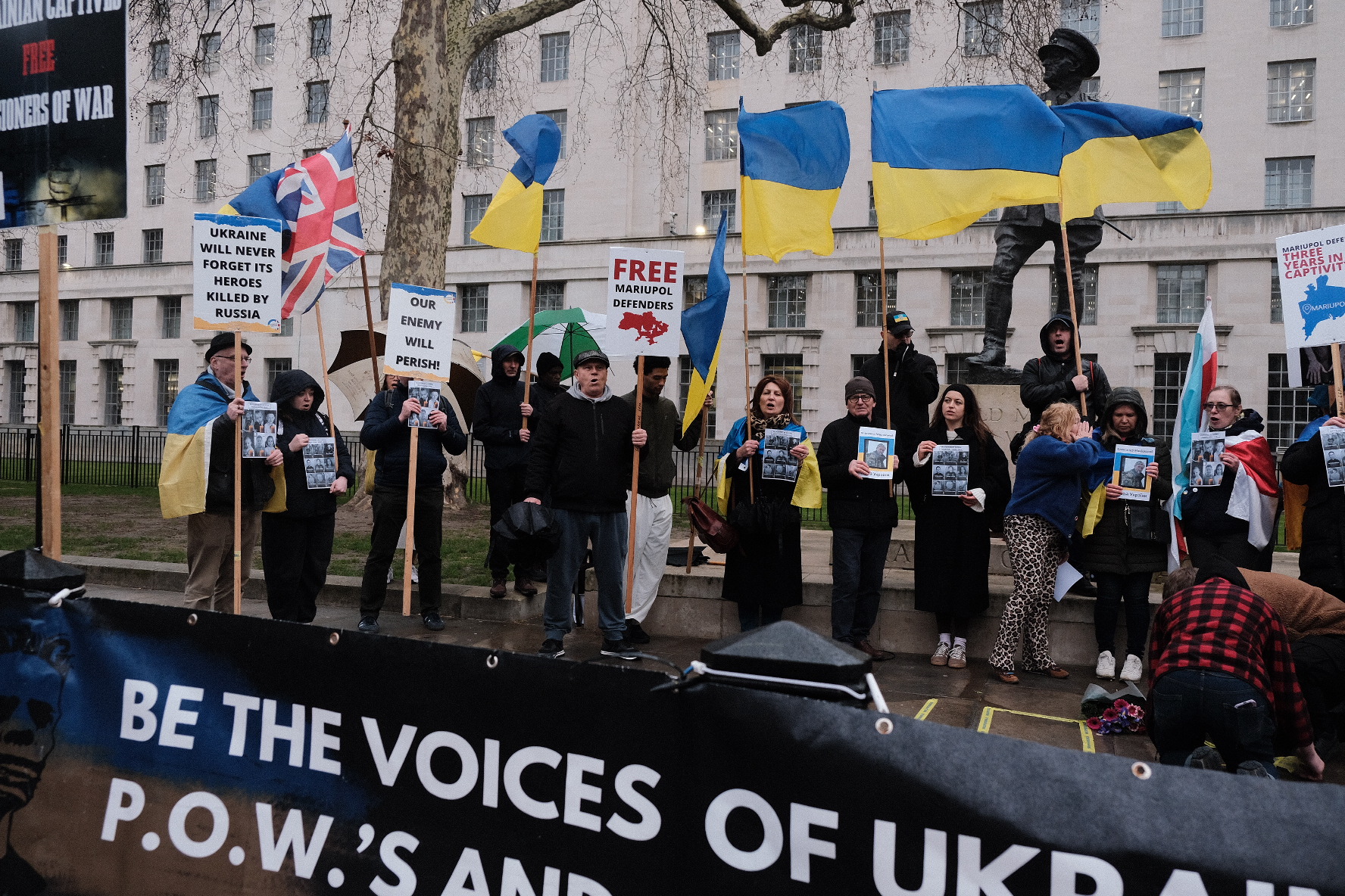 Mariupol remembrance action at Downing Street