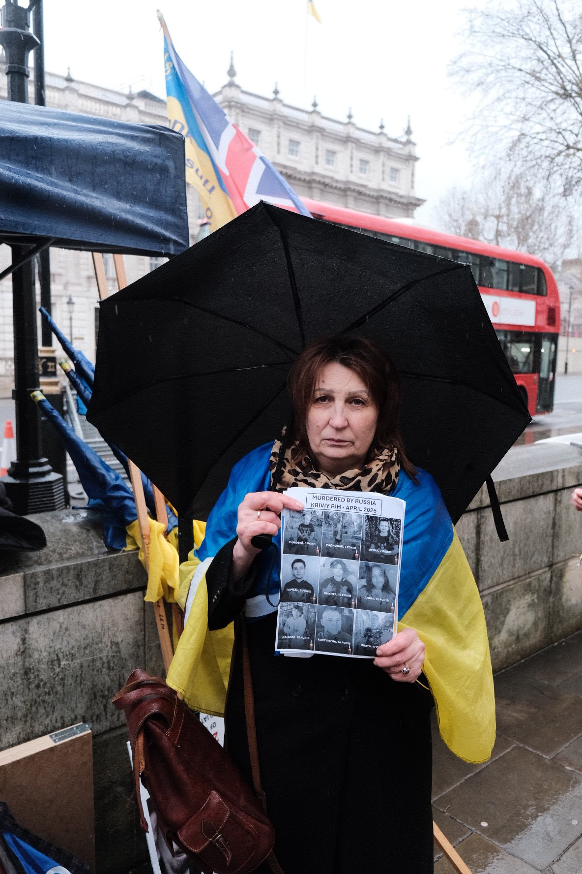Mariupol remembrance action at Downing Street