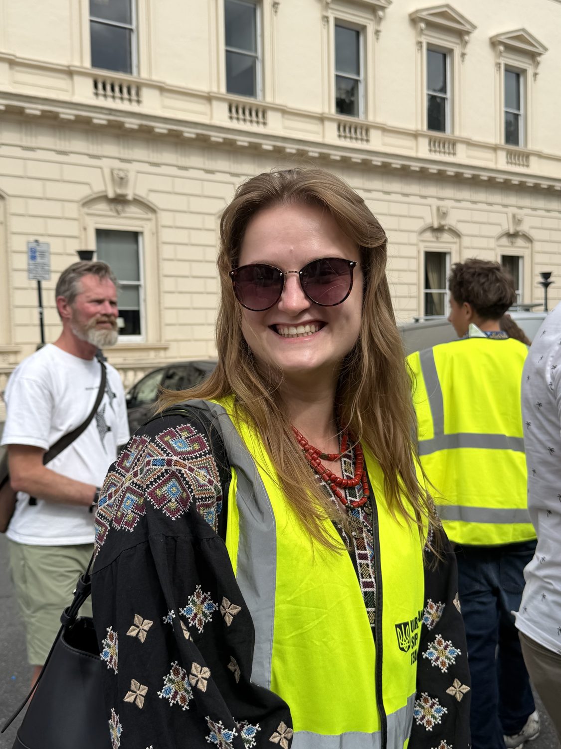 Support Ukraine volunteers behind the scenes at the Vyshyvanka March