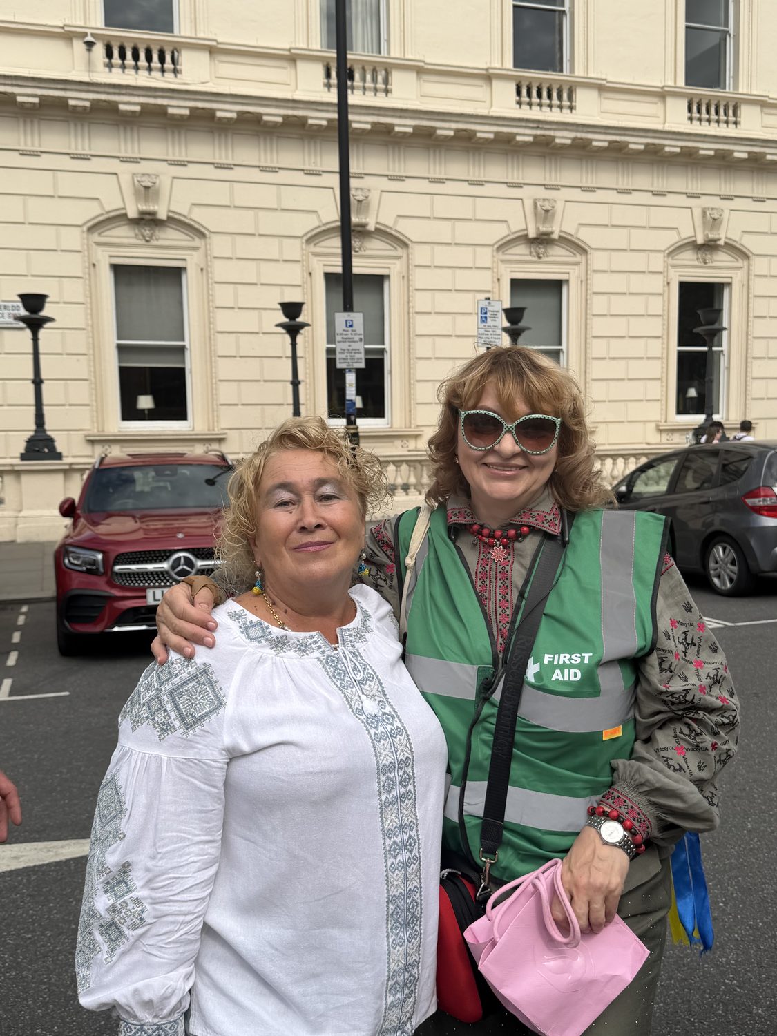 Support Ukraine volunteers behind the scenes at the Vyshyvanka March