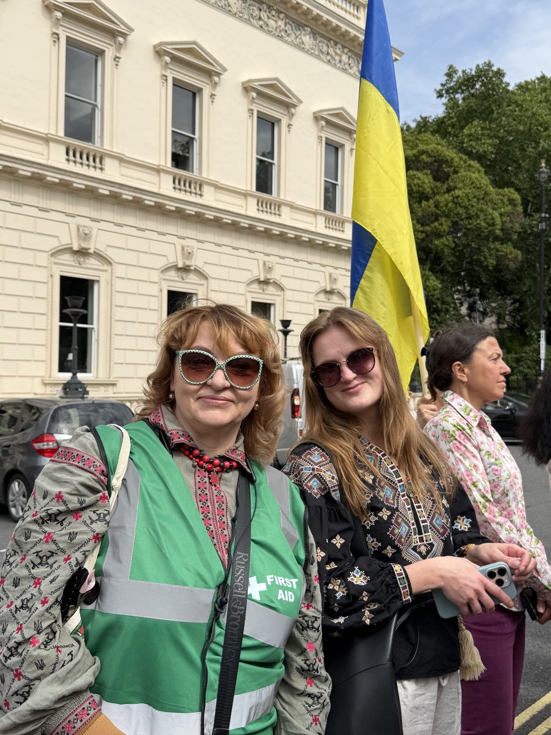 Support Ukraine volunteers behind the scenes at the Vyshyvanka March