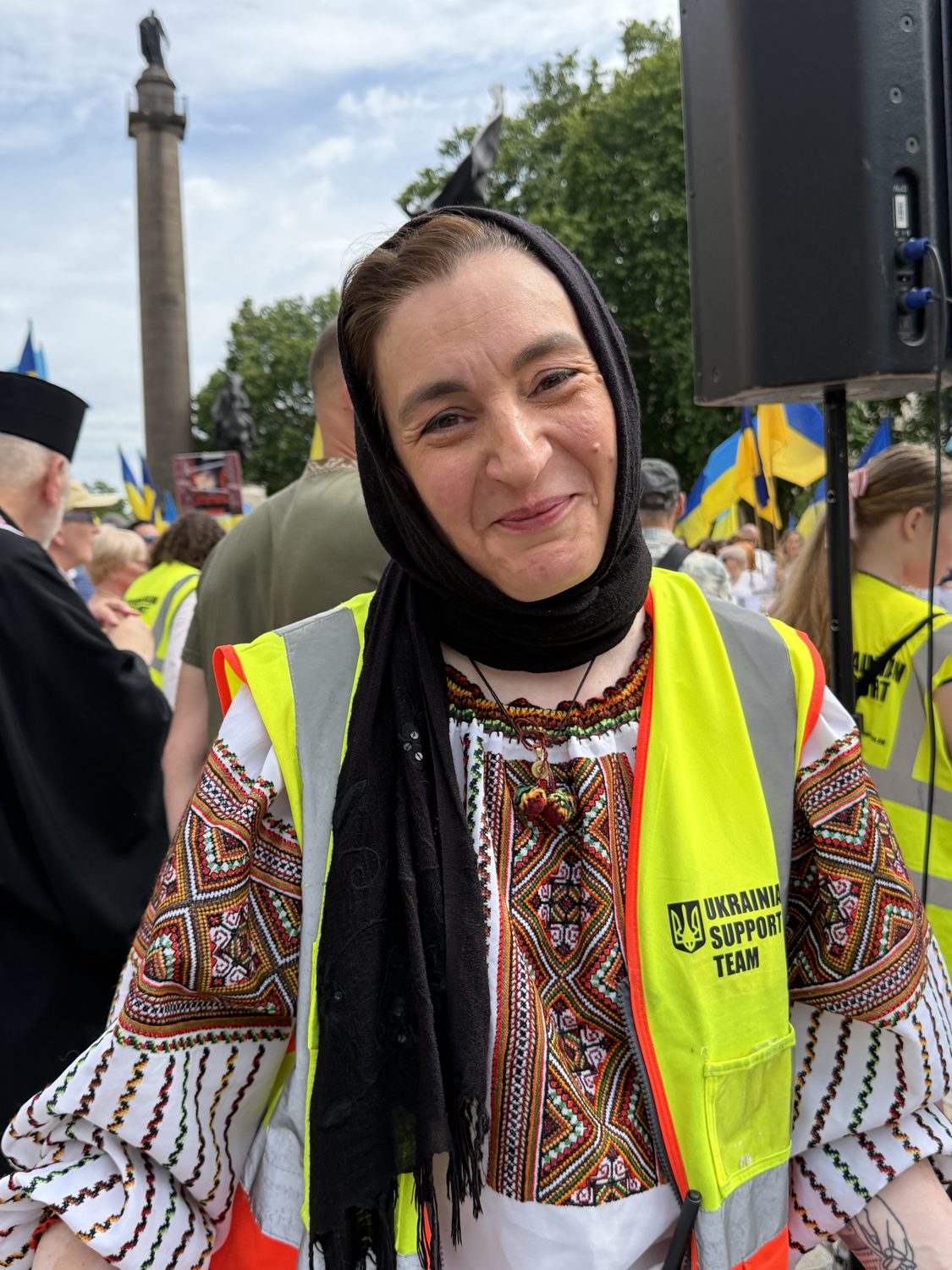 Support Ukraine volunteers behind the scenes at the Vyshyvanka March