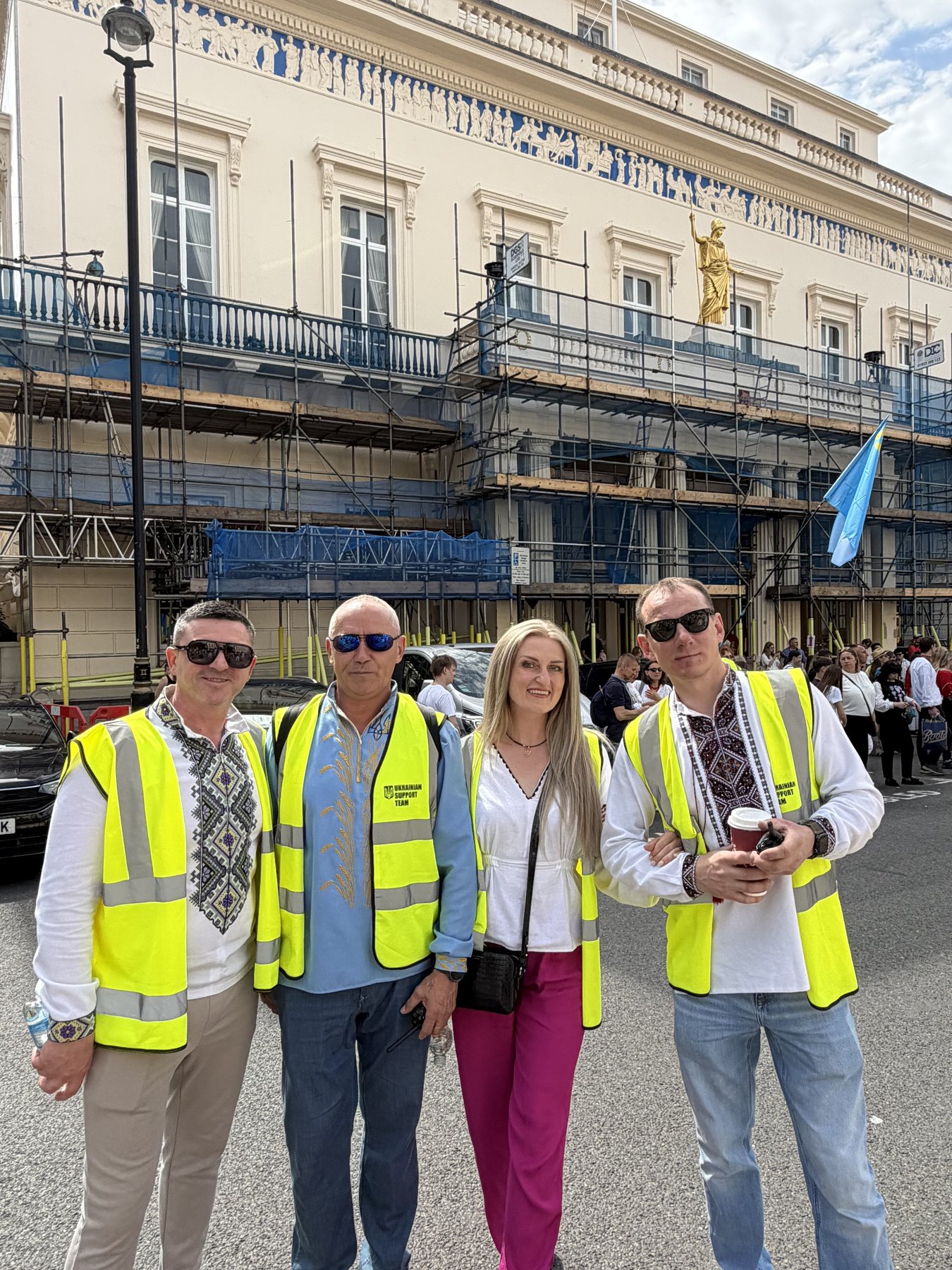 Support Ukraine volunteers behind the scenes at the Vyshyvanka March