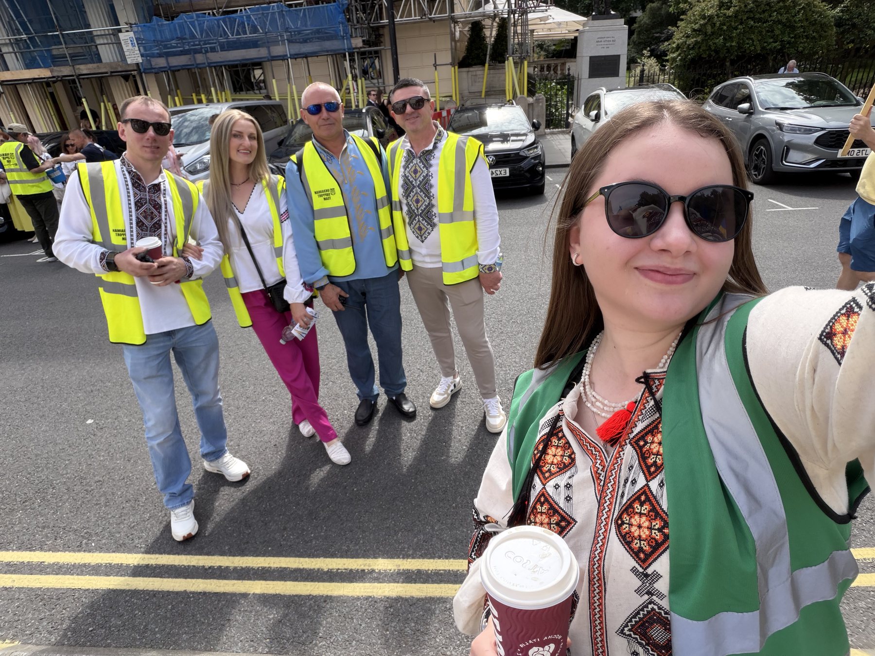 Support Ukraine volunteers behind the scenes at the Vyshyvanka March