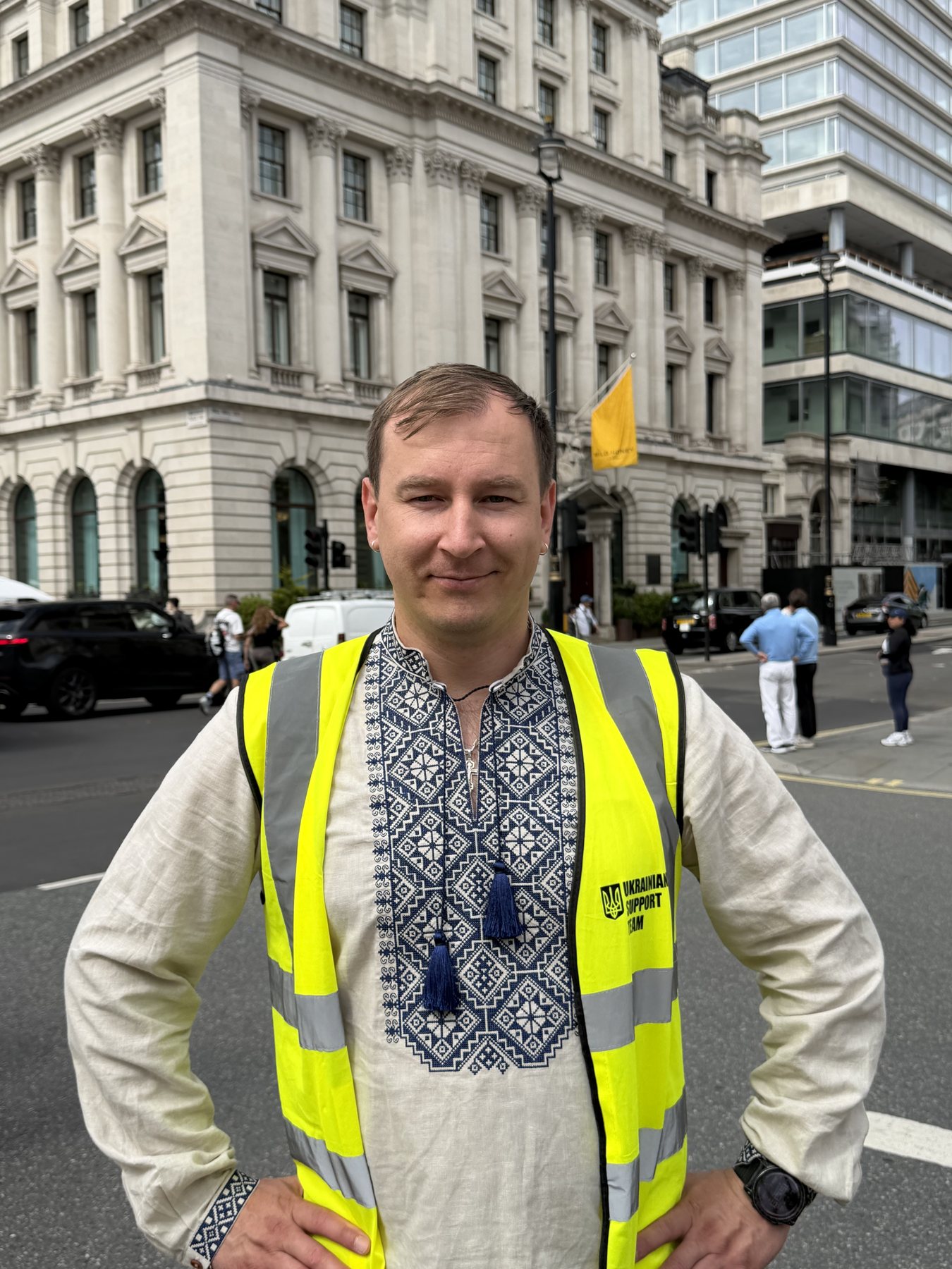 Support Ukraine volunteers behind the scenes at the Vyshyvanka March