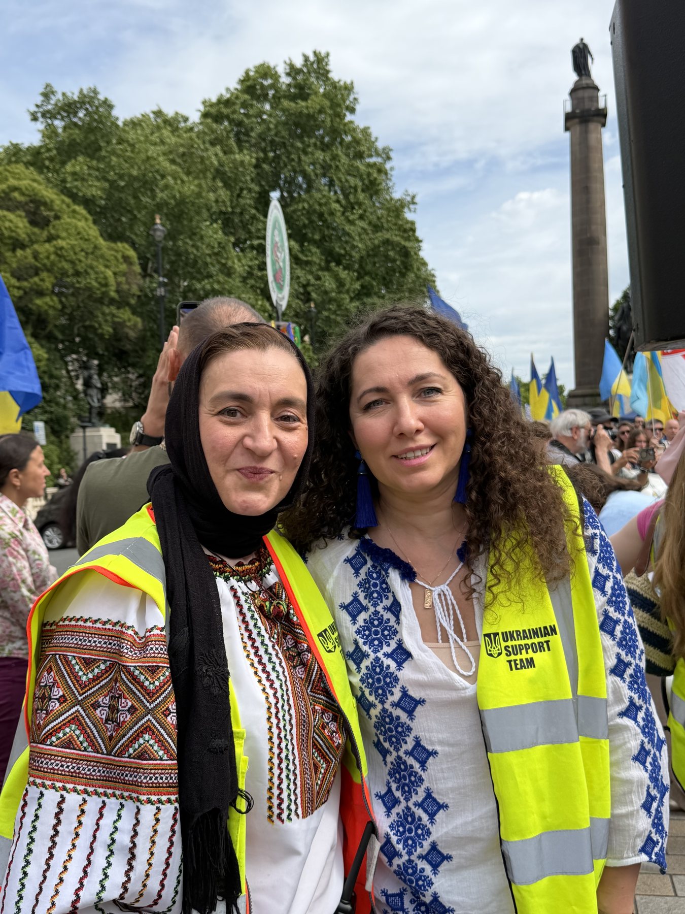 Support Ukraine volunteers behind the scenes at the Vyshyvanka March