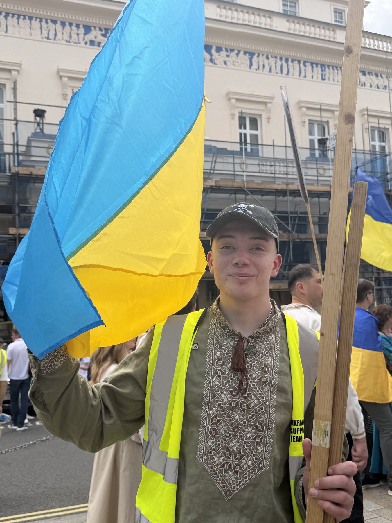 Support Ukraine volunteers behind the scenes at the Vyshyvanka March