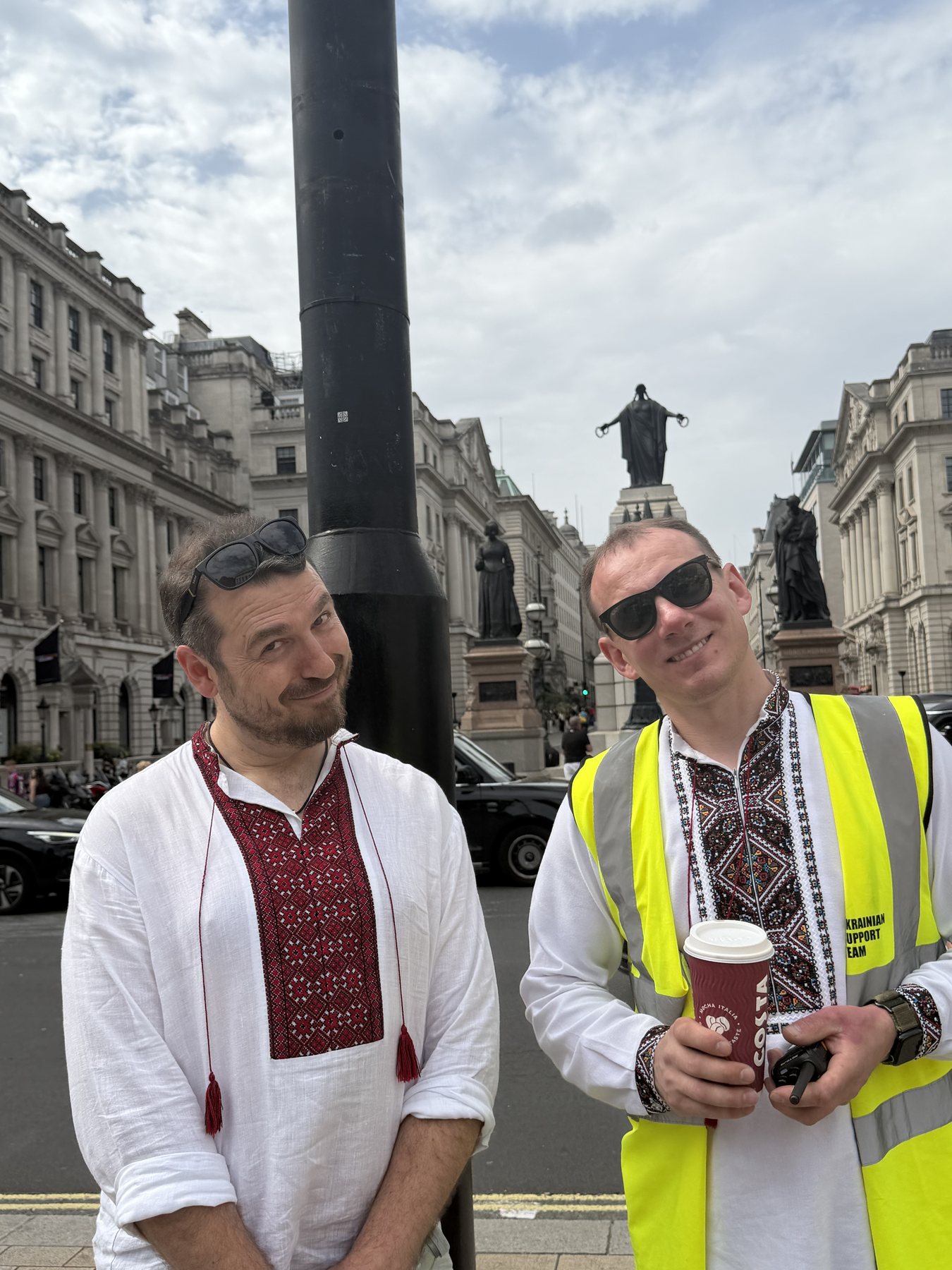 Support Ukraine volunteers behind the scenes at the Vyshyvanka March