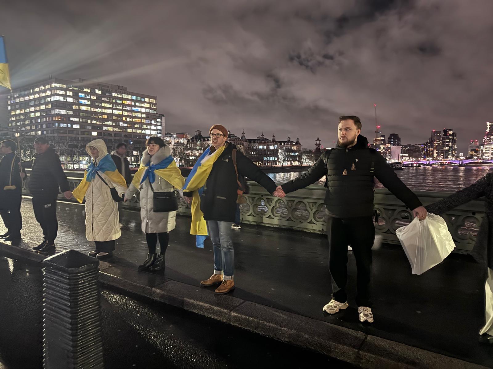Day of Unity of Ukraine - Human Chain of Unity in London