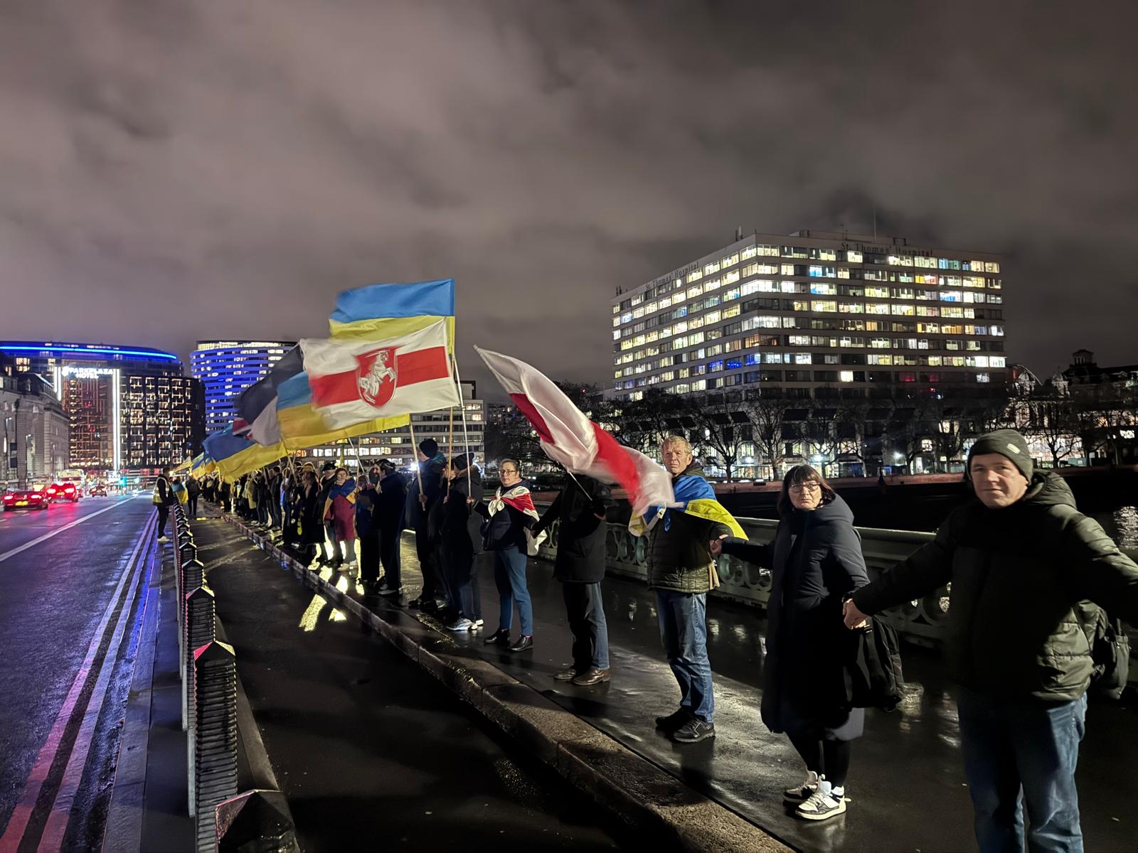 Day of Unity of Ukraine - Human Chain of Unity in London