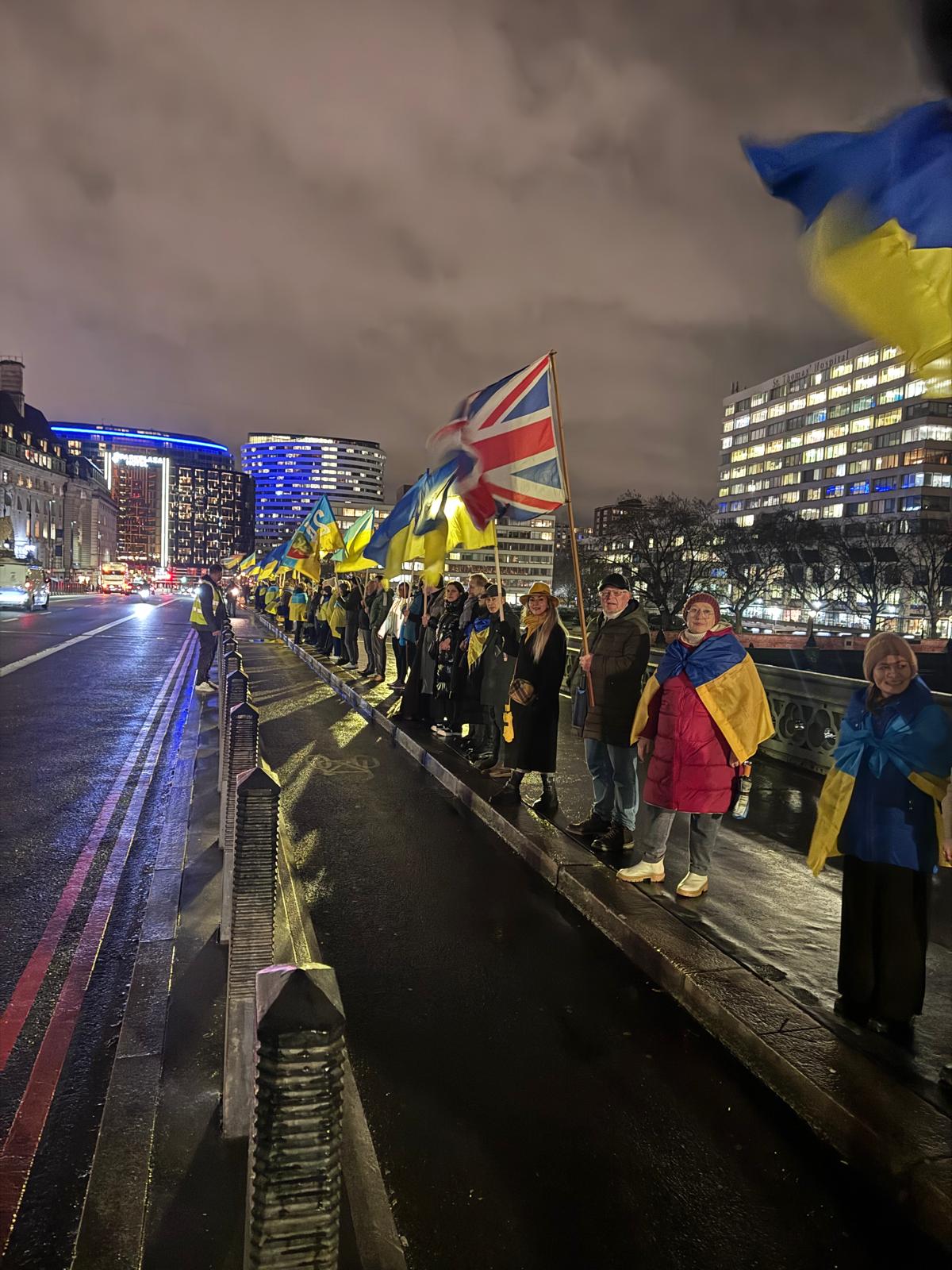 Day of Unity of Ukraine - Human Chain of Unity in London