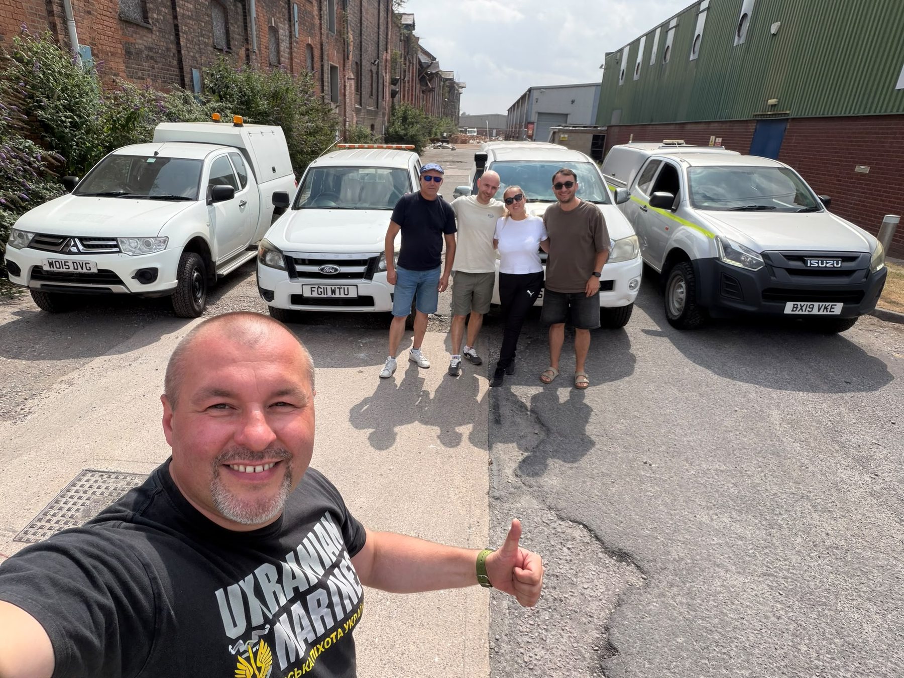 Vehicles prepared for Ukraine
