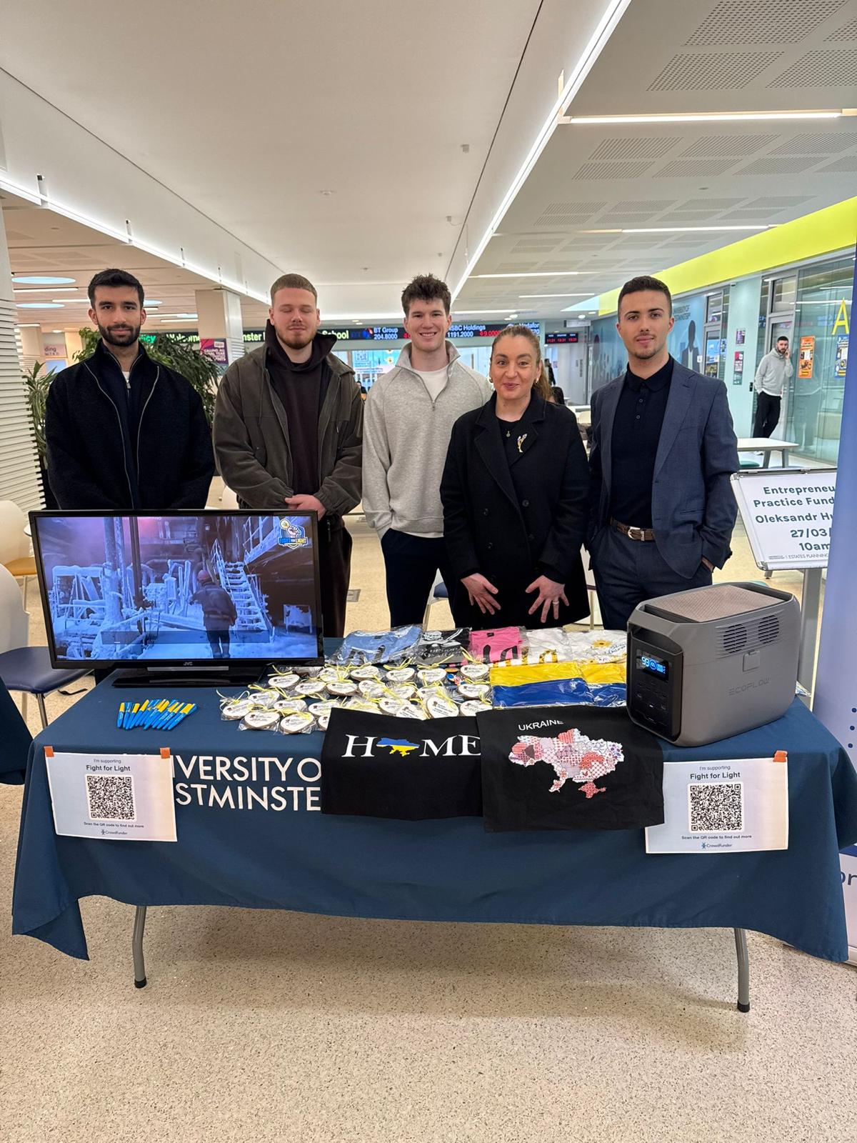 Fundraiser for Alternative Power Sources in Ukraine at the University of Westminster